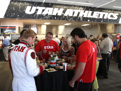 Rick Egan  | The Salt Lake Tribune 

Cafeteria in the new Spence and Cleone Eccles Football Center, Thursday, August 15, 2013.