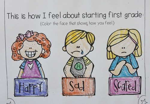 Leah Hogsten | The Salt Lake Tribune
Neil Armstrong Academy first-grade students were presented with a page to color with crayons that mirrored their emotions on the first day of school, Wednesday, August 21, 2013.