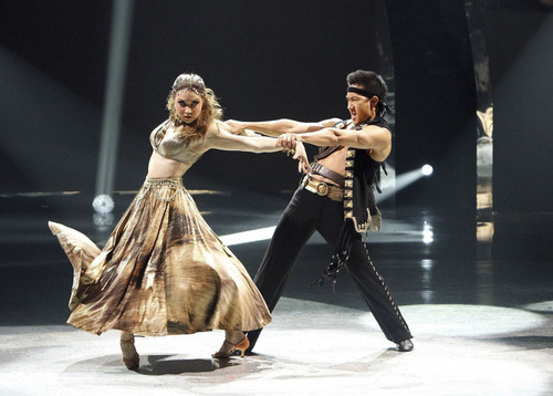 Utahn Jenna Johnson and all-star dancer Alex Wong perform a Paso Doble routine to "He's A Pirate" choreographed by Jean-Marc Genereux on  "So You Think You Can Dance."
Courtesy photo