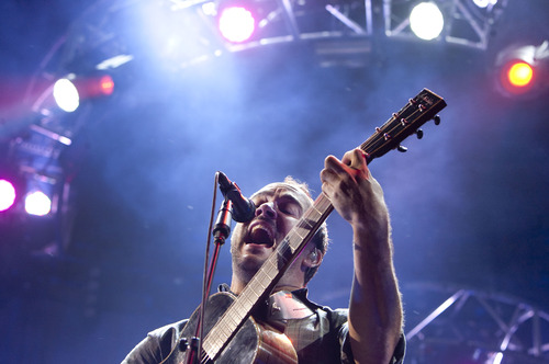 Steve Griffin | The Salt Lake Tribune

Dave Matthews thrills the audience at the Usana Amphitheater in West Valley City, Utah, home Tuesday Aug. 27, 2013.