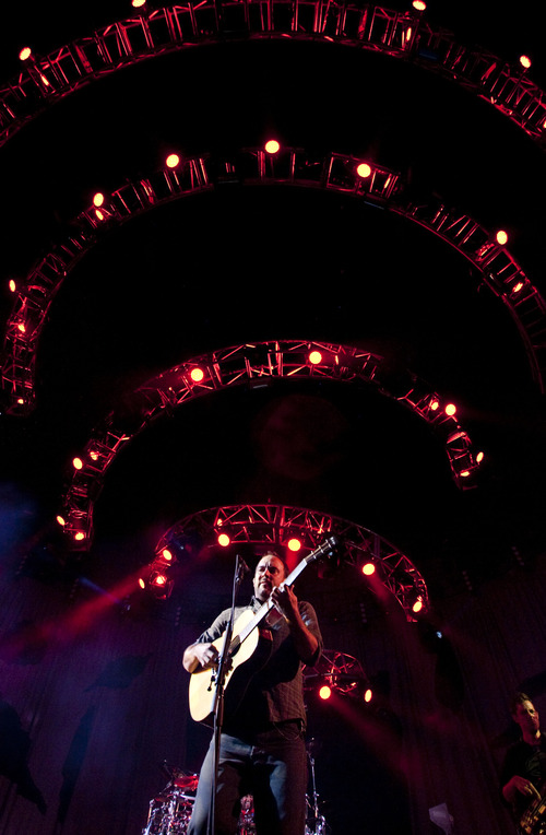 Steve Griffin | The Salt Lake Tribune

Dave Matthews thrills the audience at the Usana Amphitheater in West Valley City, Utah, home Tuesday Aug. 27, 2013.