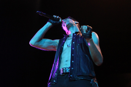 Rick Egan  | The Salt Lake Tribune 

Perry Farrell sings for Jane's Addiction, on the Main Stage at the Uproar Rock Festival at USANA,  Monday, September 2, 2013.