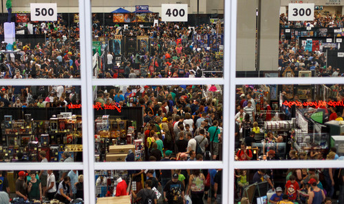 Trent Nelson  |  The Salt Lake Tribune
Large crowds fill the Salt Palace Convention Center at Salt Lake Comic Con in Salt Lake City Saturday, September 7, 2013.