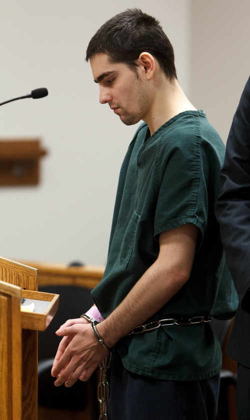 Trent Nelson  |  The Salt Lake Tribune
Joshua Petersen pleads guilty to shooting his baby to Judge Darold McDade Tuesday, September 10, 2013 in 4th District Court in Provo.