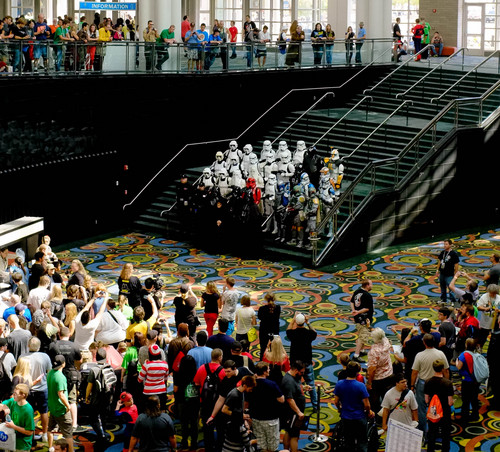 Trent Nelson  |  The Salt Lake Tribune
A contingent of Imperial forces gather for a group photo at Salt Lake Comic Con in Salt Lake City Saturday, September 7, 2013.