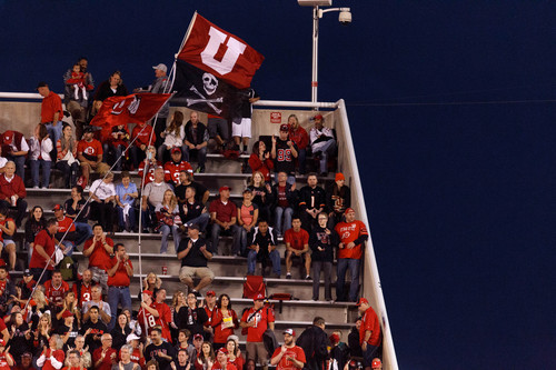 Trent Nelson  |  The Salt Lake Tribune
Utah fans as the University of Utah hosts Oregon State, college football at Rice Eccles Stadium Saturday, September 14, 2013 in Salt Lake City.