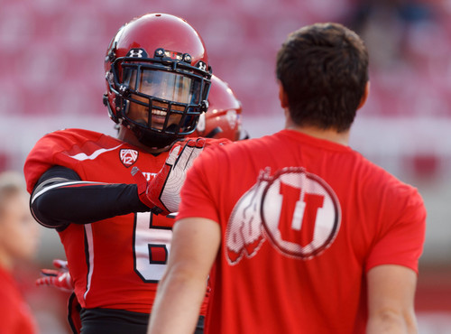 Trent Nelson  |  The Salt Lake Tribune
Utah Utes wide receiver Dres Anderson (6) before the game as the University of Utah hosts Oregon State, college football at Rice Eccles Stadium Saturday, September 14, 2013 in Salt Lake City.
