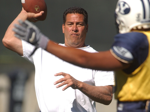 Leah Hogsten | Tribune file photo
BYU offensive coordinator Robert Anae says there are no easy fixes to the Cougar offense's struggles.