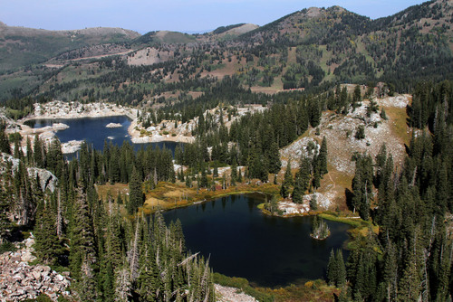 Francisco Kjolseth  |  The Salt Lake Tribune
A dispute has been brewing between Salt Lake City and a mining company that claims it owns lands east of Lake Mary, at left, and beneath Martha Lake in the hills above Brighton Resort in Big Cottonwood Canyon.