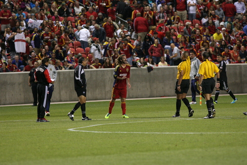 Leah Hogsten | The Salt Lake Tribune
The 2013 Lamar Hunt U.S. Open Cup Final kicked off Tuesday when Real Salt Lake hosted D.C. United at Rio Tinto Stadium in Sandy, Utah, Tuesday, October 1, 2013. The winner will get a spot in the CONCACAF Champions League.