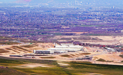 Francisco Kjolseth  |  The Salt Lake Tribune

An aerial view of the Utah Data Center is seen in this photo from April 18, 2013.