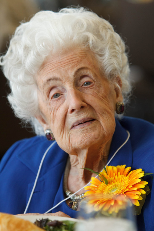 Trent Nelson  |  The Salt Lake Tribune
Beatrice Payne, 104, at the Utah Centenarian Celebration in West Jordan Friday, October 4, 2013.