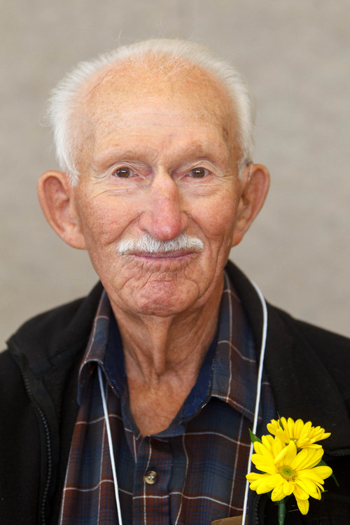 Trent Nelson  |  The Salt Lake Tribune
Chester Christensen, 100, at the Utah Centenarian Celebration in West Jordan Friday, October 4, 2013.
