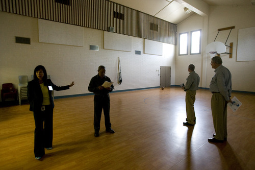 Rick Egan  |  The Salt Lake Tribune 

The gymnasium at the Weber Valley Detention Center in Roy, Thursday, August 22, 2013.