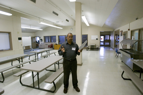 Rick Egan  |  The Salt Lake Tribune 

Kingi Tonga, JJS supervisor, talks about some of the security problems with the Weber Valley Detention Center in Roy, Thursday, August 22, 2013.