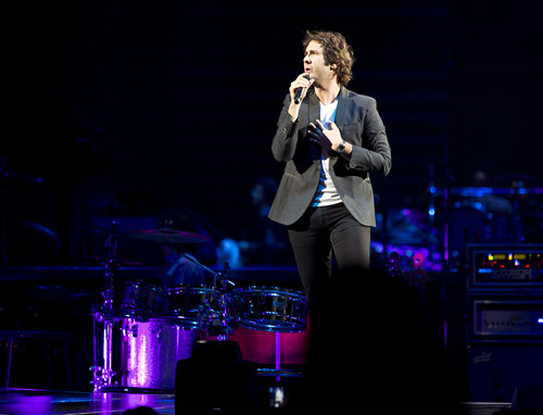 Lennie Mahler  |  The Salt Lake Tribune
Josh Groban performs in concert at EnergySolutions Arena on Friday, Oct. 11, 2013.