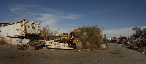 Leah Hogsten | The Salt Lake Tribune
 Thornley King operates King Truck and Auto off 7200 West and 2100 South, Wednesday, October 9, 2014. His private junkyard is located in Salt Lake County's Tax Area 13G, in an area with other dumps and gravel lots that pay the highest taxes.