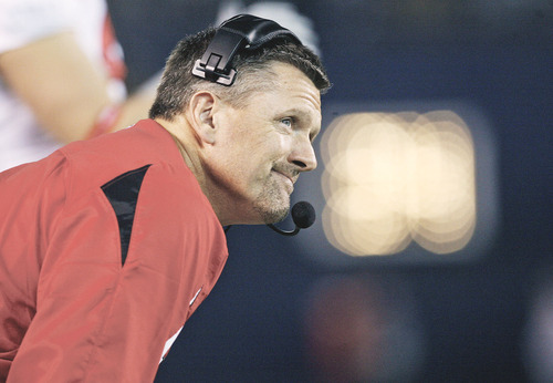 Tribune file photo
Utah football coach Kyle Whittingham has opted for familiar faces steeped in the Ute program over coaching experience in building his staff.