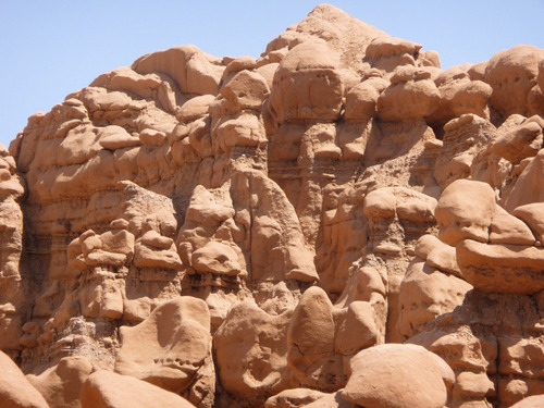 Lindsay Whitehurst | The Salt Lake Tribune
Several Boy Scout leaders sparked controversy in October, 2013, when they posted a video of themselves toppling an ancient 'Goblin' rock formation in Goblin Valley State Park.