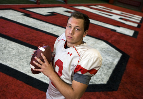 Keith Johnson | The Salt Lake Tribune

University of Utah backup quarterback Adam Schulz in Salt Lake City, October 23, 2013.