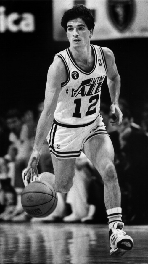 John Stockton began his NBA career with the Utah Jazz in 1984. He will be admitted to the Basketball Hall of Fame this year.

Tribune file photo