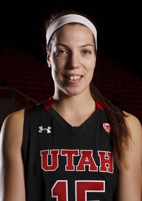 Leah Hogsten  |  The Salt Lake Tribune
University of Utah women's basketball player Michelle Plouffe is an all-american candidate and is on track to become the best player at the school, Thursday, October 31, 2014