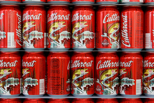 Trent Nelson  |  The Salt Lake Tribune
Cans waiting to be filled on the new production line for canned beer at Uinta Brewing Company, Friday March 22, 2013 in Salt Lake City. On Tuesday, the northern Utah city of Hyde Park voted to allow beer sales.