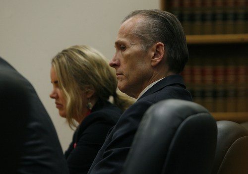 Scott Sommerdorf   |  The Salt Lake Tribune
Martin MacNeill listens to court proceedings after he was found guilty of murder and obstruction of justice early Saturday morning, November 9, 2013.