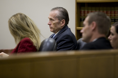Martin MacNeill looks on during testimony at his trial at the Fourth District Court in Provo Tuesday, Nov. 5, 2013. MacNeill is charged with murder for allegedly killing his wife Michele MacNeill in 2007.  MARK JOHNSTON/Daily Herald