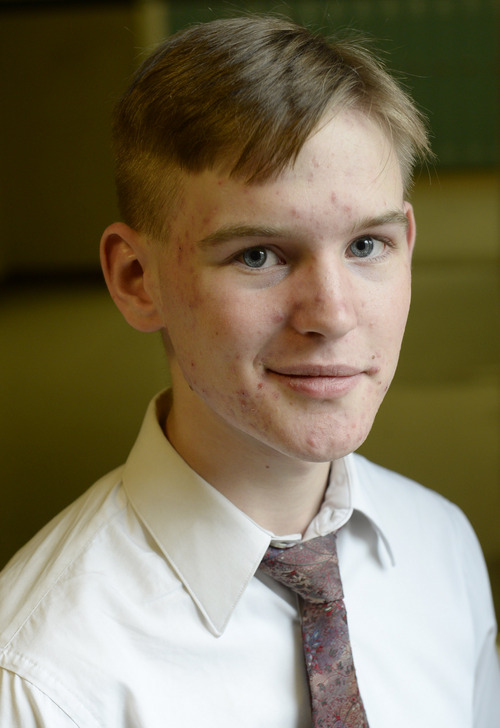 Rick Egan  | The Salt Lake Tribune 

Riley Case, 16, says the Gettysburg Address conveys "a profound sense of what our nation represents."A junior, he and dozens of other West High School students memorized President Abraham Lincoln's speech in time for the 150th anniversary.