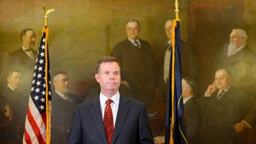 Trent Nelson  |  The Salt Lake Tribune
Utah Attorney General John Swallow announces his resignation, Thursday November 21, 2013 in Salt Lake City.