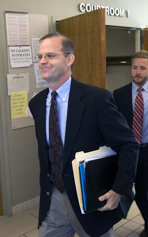 Al Hartmann  |  The Salt Lake Tribune
Provo Councilman Steve Turley, here leaving a recent court hearing about the felony charges he faces, is staring at mounting pressure to step down after an ethics investigation noted a number of violations.