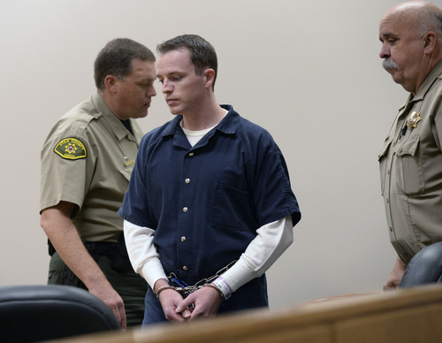 Al Hartmann  |  The Salt Lake Tribune
Conrad Truman enters Fourth District Court in Provo Friday December 6 for a preliminary hearing in the murder of his wife Heidy Truman in September 2012 and obstruction of justice.
