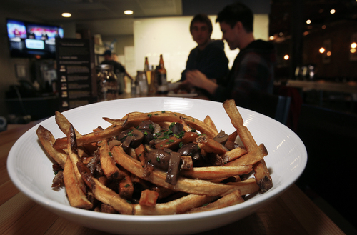 Scott Sommerdorf   |  The Salt Lake Tribune
The Poutine at The Annex, a new gastropub by the same folks who own Epic Brewing.