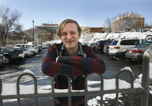Scott Sommerdorf   |  The Salt Lake Tribune
Ryan Freeman between classes at BYU, Wednesday December 4, 2013.