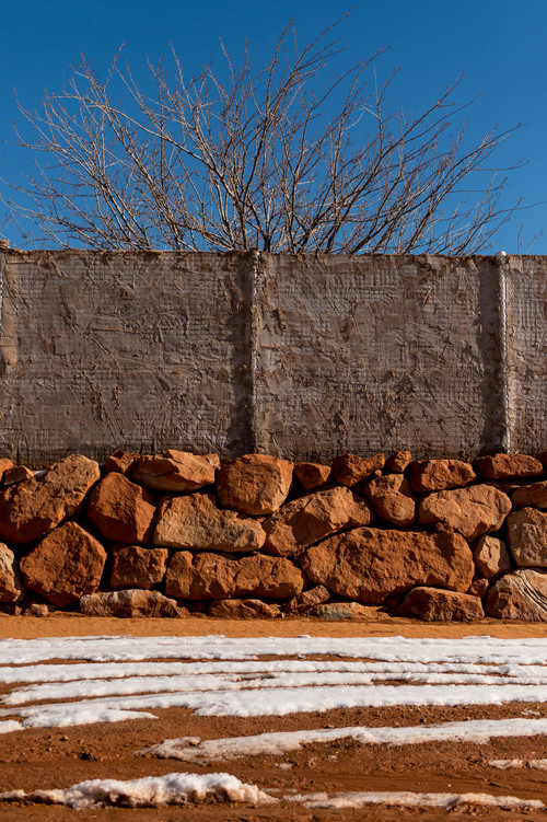 Trent Nelson  |  The Salt Lake Tribune
A wall surrounding a home in Hildale Sunday December 15, 2013.