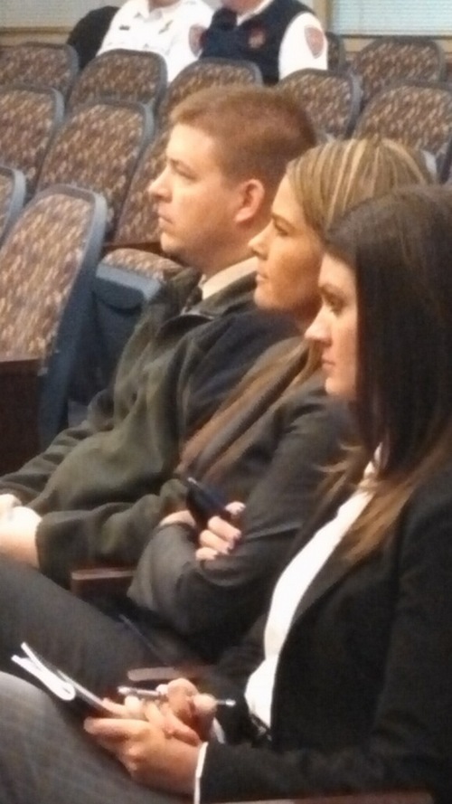 Janelle Stecklein  |  The Salt Lake Tribune
Fired West Valley City Detective Shaun Cowley, who fatally shot Danielle Willard during a November 2012 drug investigation, listens during arguments at the Civil Service Commission Thursday, Dec. 19. A hearing where he will argue to be reinstated to the force is scheduled for early 2014.
