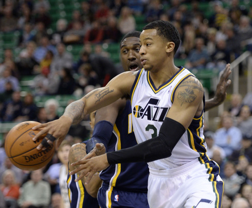 Trey Burke back in the NBA and, for a night, back in Utah
