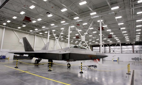 Leah Hogsten | The Salt Lake Tribune  
The F-22 Heavy Maintenance Facility at Hill Air Force Base on January 12, 2012.