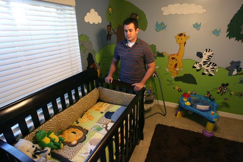 Leah Hogsten  |  The Salt Lake Tribune
Jake Strickland of South Jordan stands in what was to be his son's nursery, designed by his mother Jennifer Graham. He is waging a legal battle to get custody of his son, born Dec. 29, 2010, and placed for adoption a day later.