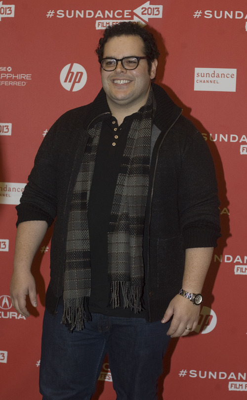 Kim Raff  |  The Salt Lake Tribune
Actor Josh Gad, playing the role of Steve Wozniak, is photographed on the red carpet for the premiere of  "jOBS" at the Eccles Theatre during the Sundance Film Festival in Park City on January 25, 2013.