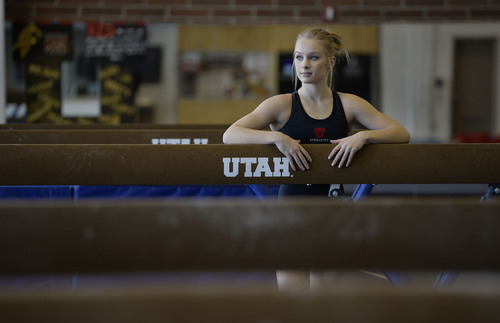 Francisco Kjolseth  |  The Salt Lake Tribune
Utah gymnast Georgia Dabritz could be the best 3-event gymnast in the country this year. Her challenge is to get over her mental block on the balance beam and become an all-around.