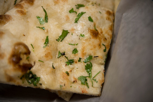 Trent Nelson  |  The Salt Lake Tribune
Garlic Naan at the Saffron Valley East India Cafe in Salt Lake City.