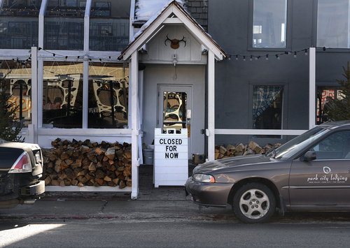 Scott Sommerdorf   |  The Salt Lake Tribune
A restaurant just off Main Street in Park City, Wednesday, January 15, 2014.
