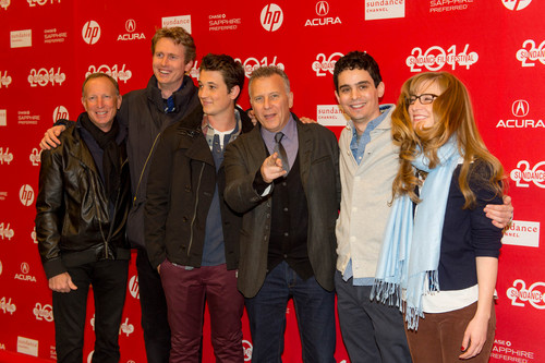 Trent Nelson  |  The Salt Lake Tribune
David Lancaster, Couper Samuelson, Miles Teller, Paul Reiser, Damien Chazelle and Helen Estabrook at the premiere of  "Whiplash," part of the U.S. Dramatic Competition at  the Sundance Film Festival, Thursday January 16, 2014 at the Eccles Theatre in Park City.