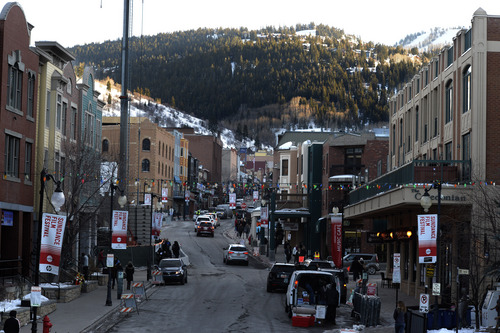 Rick Egan  | The Salt Lake Tribune 

Main Street in Park City, in preparation for the Sundance Film Festival, Thursday, January 16, 2014.