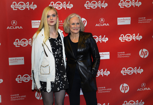 Scott Sommerdorf   |  The Salt Lake Tribune
Elle Fanning and Glenn Close pose at the red carpet for "Low Down," about the torrid, true life story of jazz pianist Joe Albany, at the Eccles Theater, Sunday, January 19, 2014. The cast includes John Hawkes, Elle Fanning, Glenn Close, Peter Dinklage, Lena Headey and Flea; The film is part of the U.S. Dramatic Competition program.