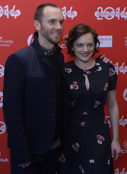 Leah Hogsten  |  The Salt Lake Tribune
l-r Director Charlie McDowell and actress Elisabeth Moss from the movie "The One I Love," about a struggling couple on a weekend escape, made its premiere at the MARC, Tuesday, January 21, during the Sundance Film Festival in Park City.