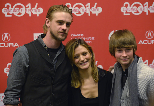 Steve Griffin  |  The Salt Lake Tribune


 Actor Boyd Holbrook, left, "Little Accidents," director Sara Colangelo, and actor Jacob Lofland attend the premiere of the movie at the Eccles Theatre during the Sundance Film Festival in Park City, Utah Wednesday, January 22, 2014.  The movie is about a web of secrets surrounding a teen's disappearance in a small American coal town.