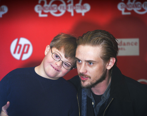 Steve Griffin  |  The Salt Lake Tribune


 Actor Boyd Holbrook, right, and fellow actor Beau Wright , pose for photographs as they attend the premiere of "Little Accidents," directed by Sara Colangelo, at the Eccles Theatre during the Sundance Film Festival in Park City, Utah Wednesday, January 22, 2014.  The movie is about a web of secrets surrounding a teen's disappearance in a small American coal town.